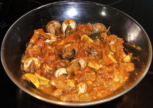 Caracoles guisados